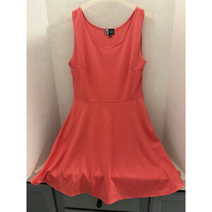 Vibe Neon Pink Sleeveless Skater Dress Women Size XL